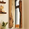specchio in legno di design